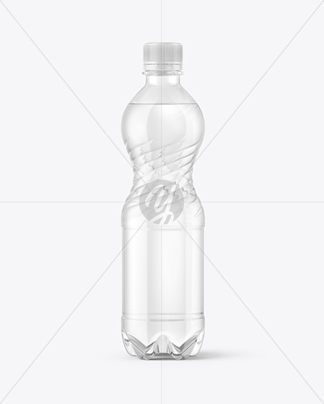 500ml PET Water Bottle Mockup