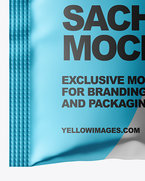 Metallic Sachet Mockup