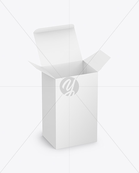 Opened Paper Box Mockup