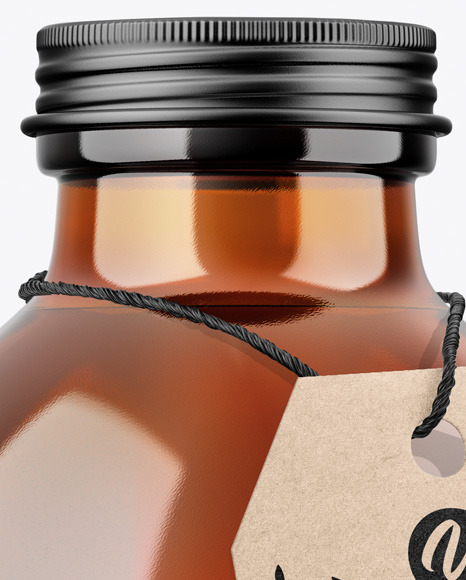 Amber Bottle Mockup