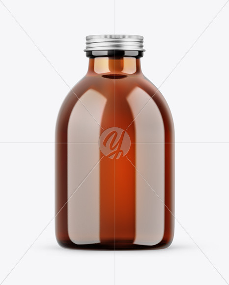 Amber Bottle Mockup