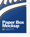 Opened Paper Box Mockup