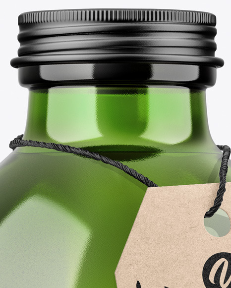 Green Bottle Mockup