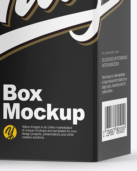 Glossy Spray Bottle with Box Mockup