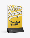 Glass Table Tent Mockup