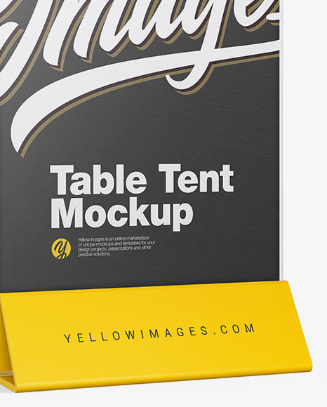 Glass Table Tent Mockup