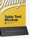 Glass Table Tent Mockup