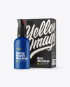 Matte Spray Bottle with Box Mockup