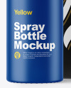 Matte Spray Bottle with Box Mockup