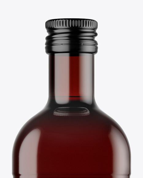 Amber Glass Olive Oil Bottle Mockup