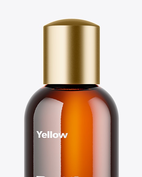 Amber Bottle Mockup