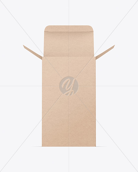 Opened Kraft Box Mockup