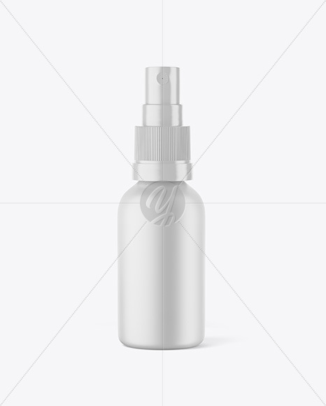 Matte Spray Bottle Mockup