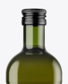 Green Glass Olive Oil Bottle Mockup