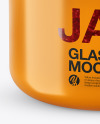 Glass Raspberry Jam Jar in Shrink Sleeve Mockup