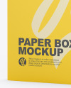 Matte Paper Box - Half Side View