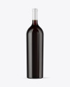 Antique Green Glass Red Wine Bottle Mockup