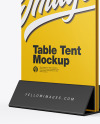 Plastic Table Tent Mockup