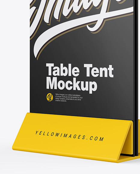 Plastic Table Tent Mockup