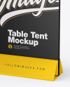 Plastic Table Tent Mockup