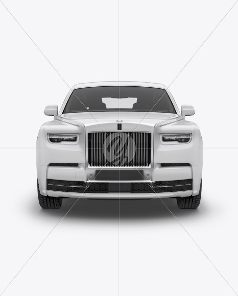 Luxury Car Mockup - Front View