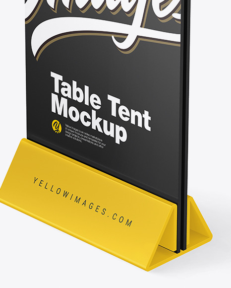 Plastic Table Tent Mockup