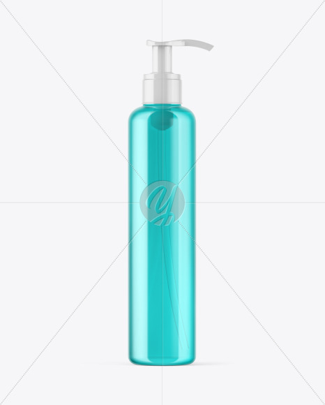 Cosmetic Bottle with Pump Mockup