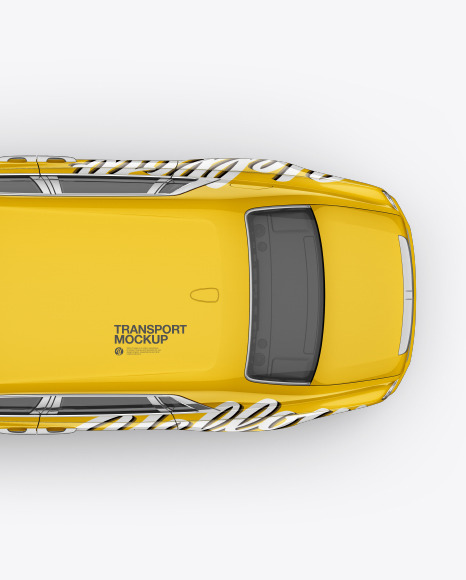 Luxury Car Mockup - Top View