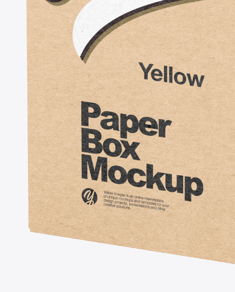 Kraft Paper Box Mockup