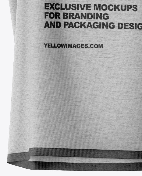 Melange Sleeveless Shirt on Hanger Mockup