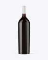 Amber Glass Red Wine Bottle Mockup Amber Glass Red Wine Bottle Mockup