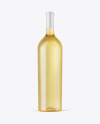 Clear Glass White Wine Bottle Mockup