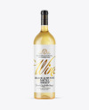 Clear Glass White Wine Bottle Mockup