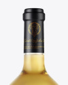 Clear Glass White Wine Bottle Mockup