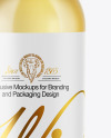 Clear Glass White Wine Bottle Mockup