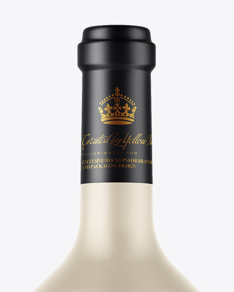 Ceramic Wine Bottle Mockup