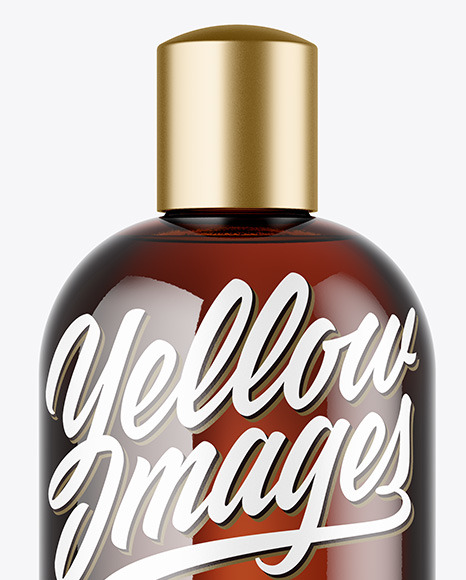 Amber Bottle Mockup