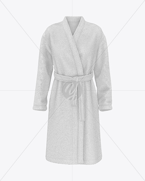 Women's Terry Robe Mockup - Front View