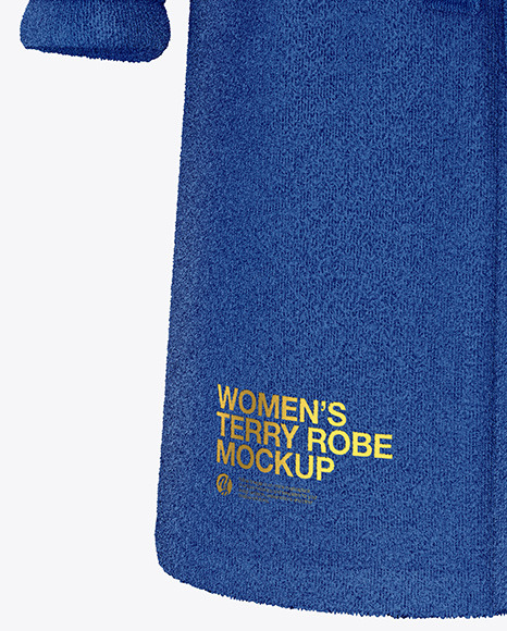 Women's Terry Robe Mockup - Front View