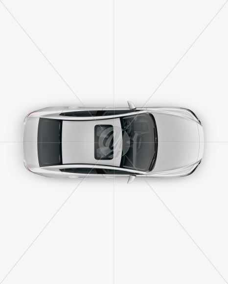 Sedan Mockup - Top View