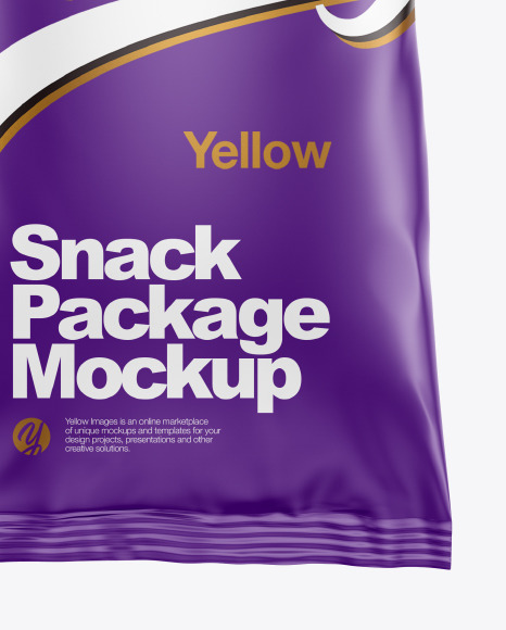 Matte Snack Package Mockup