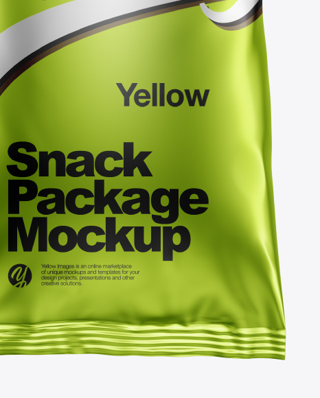 Metallic Snack Package Mockup