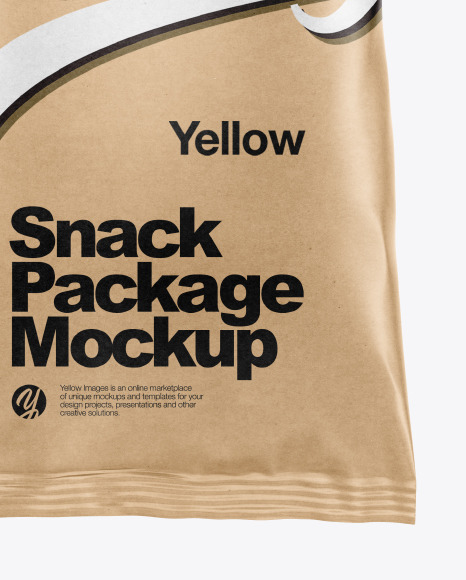 Kraft Paper Snack Package Mockup