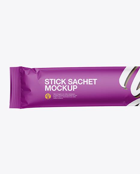 Matte Stick Sachet Mockup