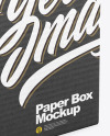 Opened Paper Box Mockup