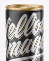 Glossy Metallic Drink Can Mockup