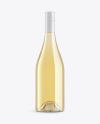 Clear Glass White Wine Bottle Mockup