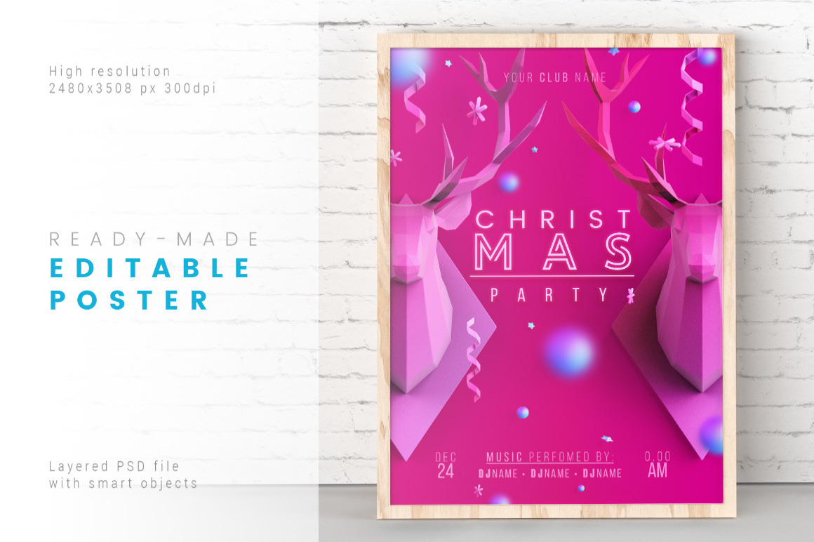 Incarnadine Christmas / Layered PSD Incarnadine Christmas / Layered PSD