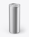 Glossy Metallic Drink Can Mockup