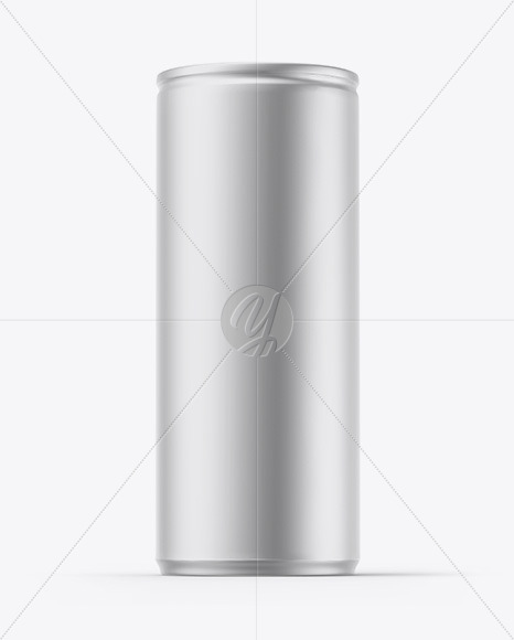 Matte Metallic Drink Can Mockup